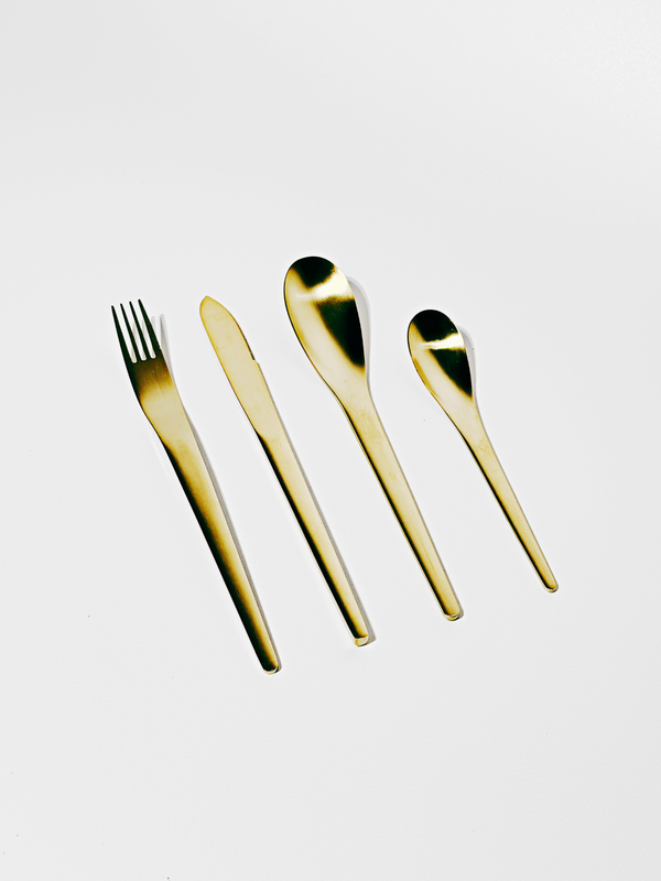 META Raw Cutlery Set (Gold)