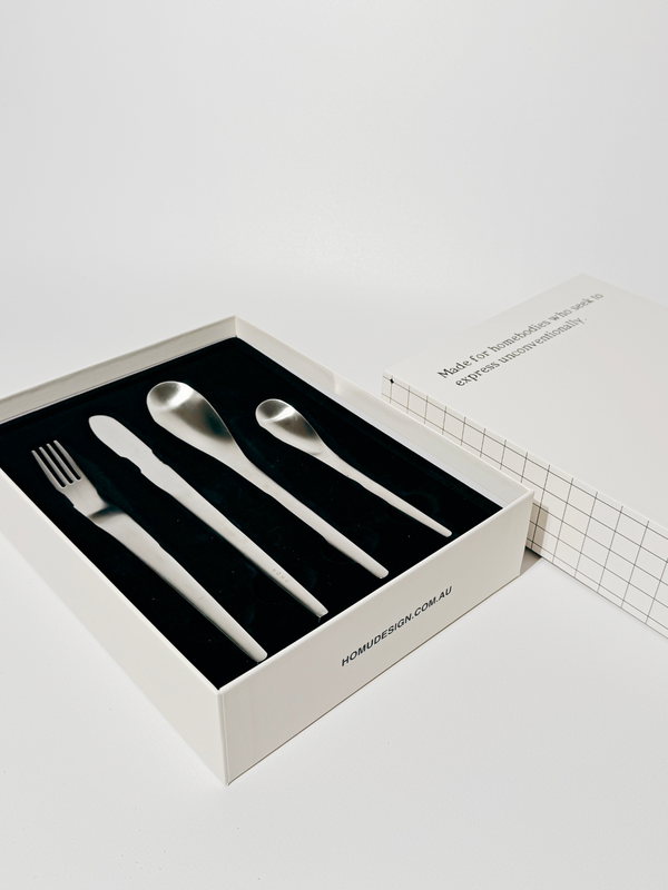 META Raw Cutlery Set (Silver)