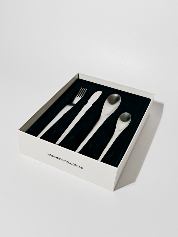 META Raw Cutlery Set (Silver)