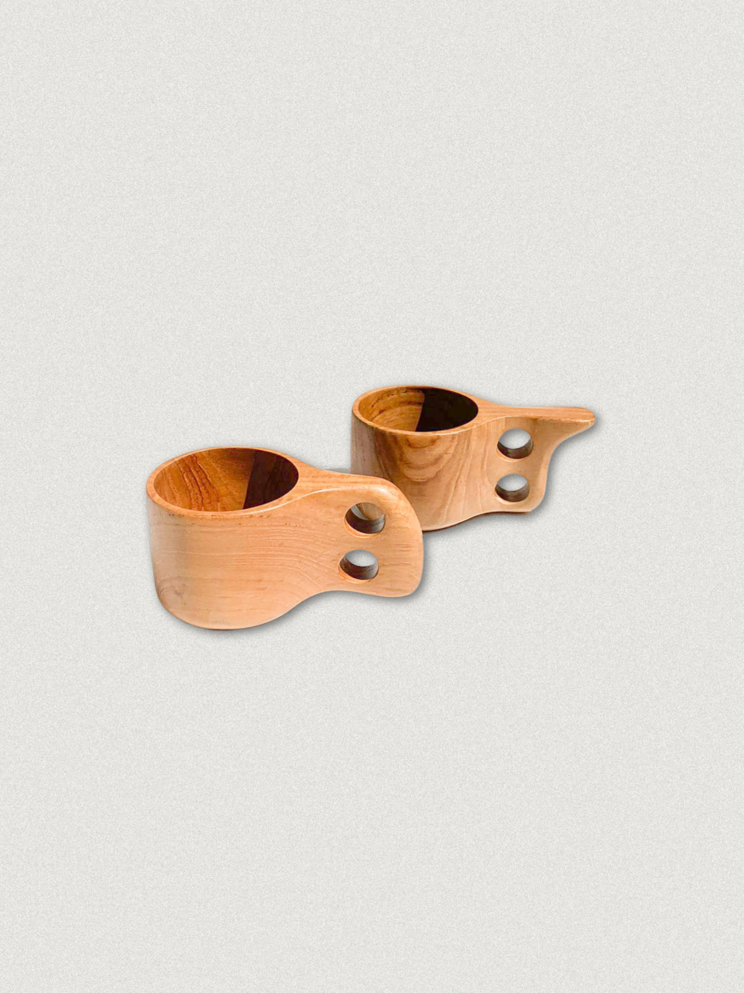 Natural Wooden Cup Set