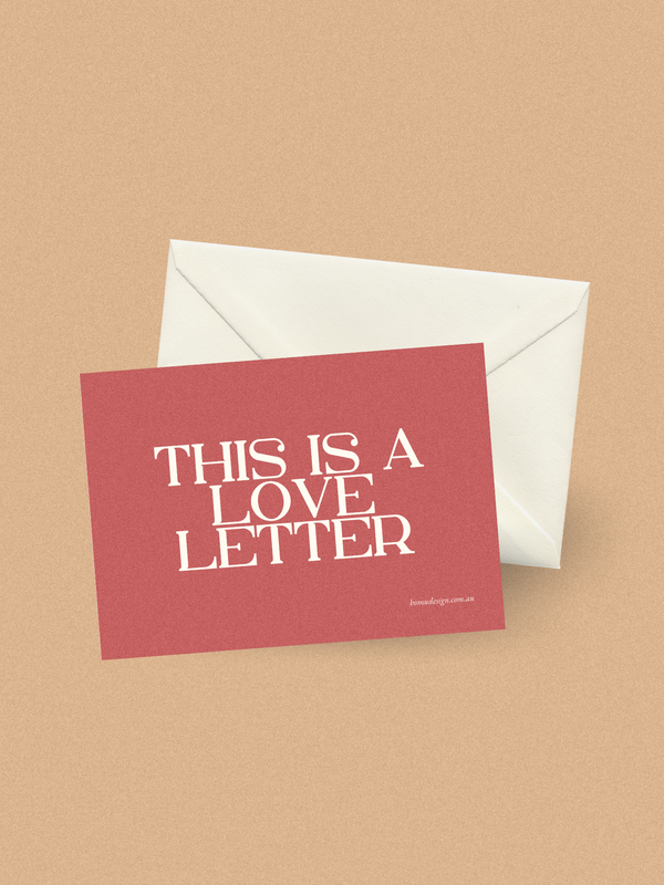 Love Letter Postcard