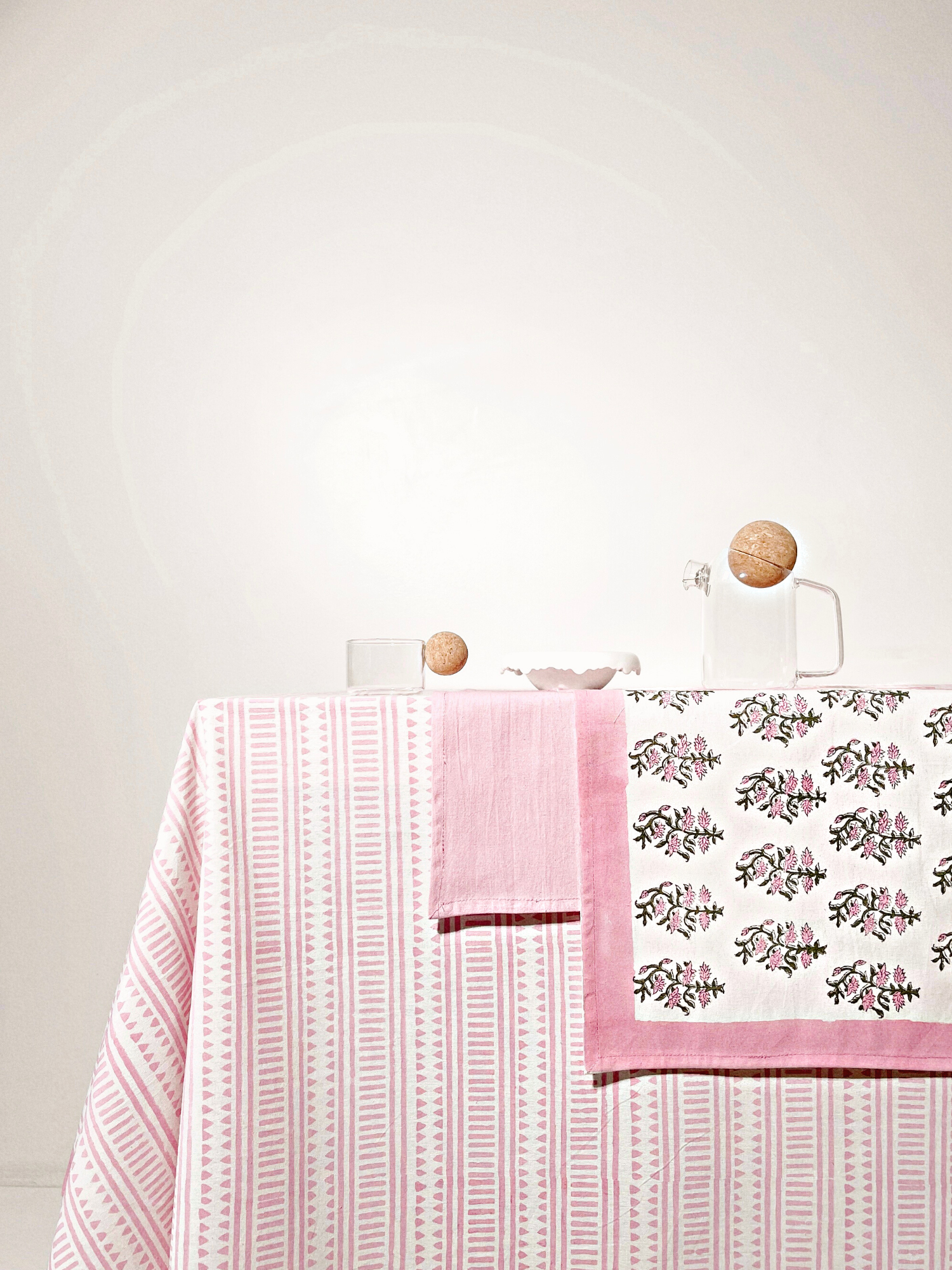 NUNO 100% Cotton Tablecloth (Pinko)