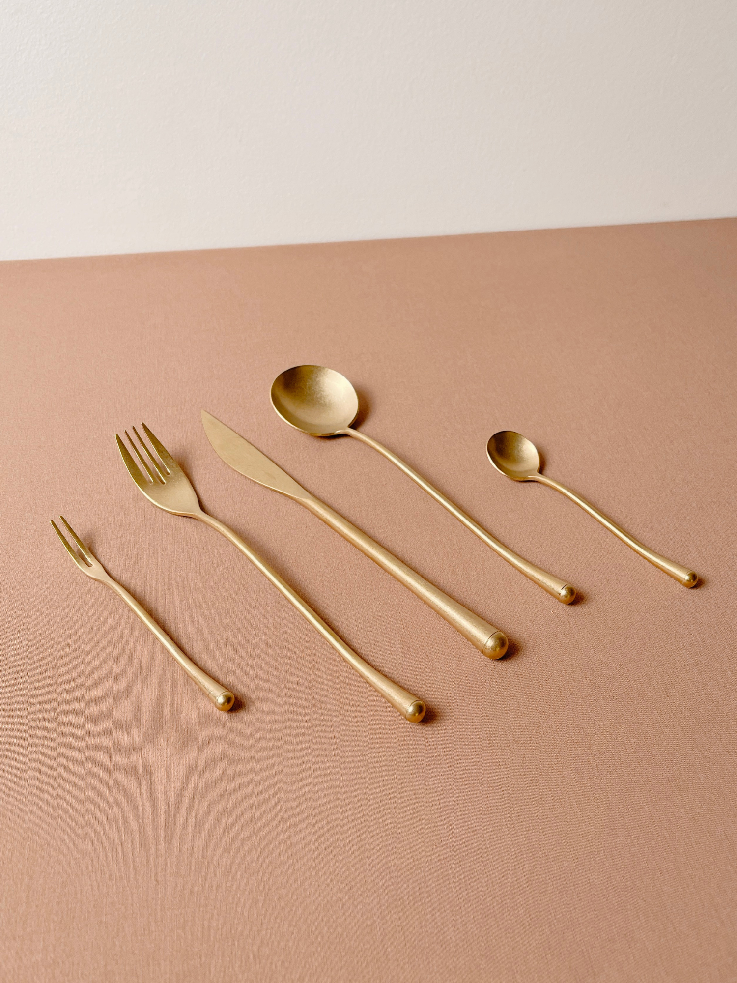 META Cutlery Set - Brushed Gold
