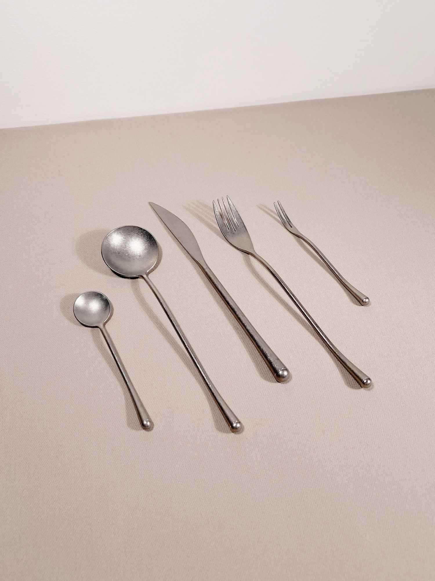 META Cutlery Set - Brushed Silver